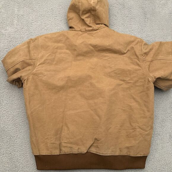 Vintage Carhartt Jacket Men's XL J140 BRN Quilt Lined Distressed Made in USA - Picture 14 of 15